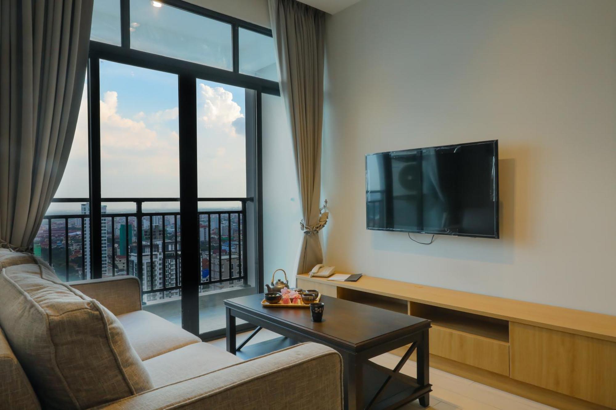 The View Serviced Residence 豪景日式酒店公寓 Phnom Penh Exterior foto