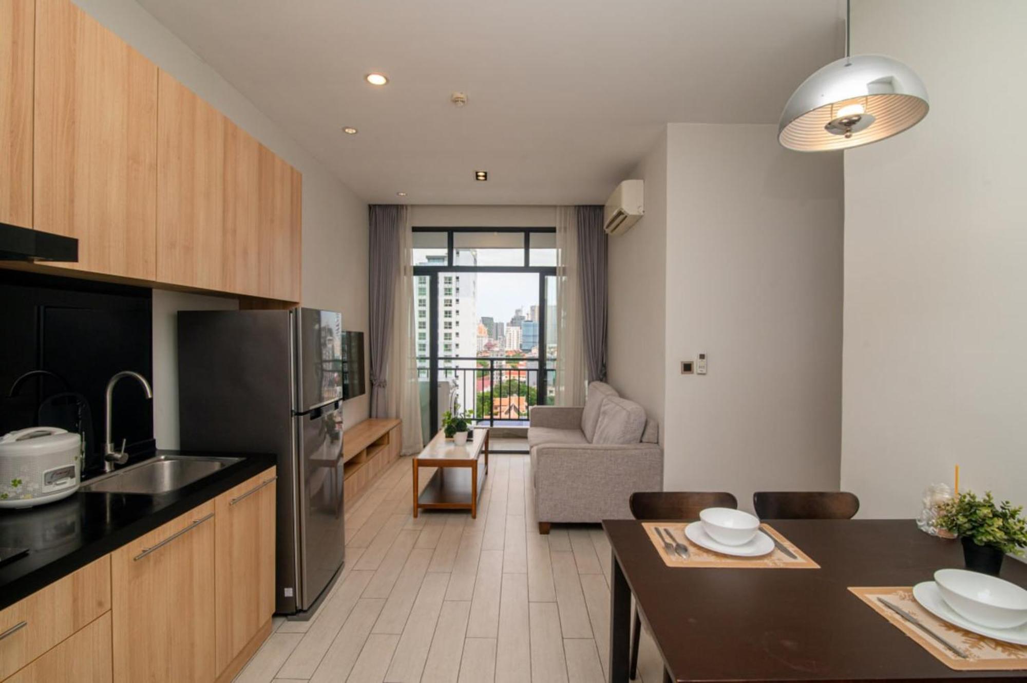 The View Serviced Residence 豪景日式酒店公寓 Phnom Penh Exterior foto